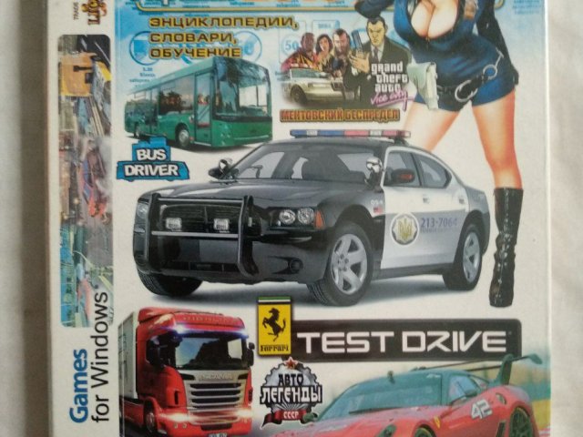 Игровой диск Правила дорожного руху, Test Drive, Euro Truck, GTA VC (31в1), 150 грн. &mdash; 1/2