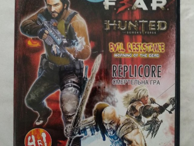 Игровой диск Fear, Hunted, Evil Resistance (4в1), 100 грн. &mdash; 1/2