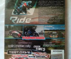 Игровой диск Ride, Crash Time, Test Drive, Toca Racer (6в1) - 2