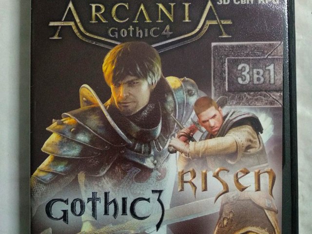 Игровой диск Готика. Arcania Gothic 4, Gothic 3, Risen, 150 грн. &mdash; 1/2