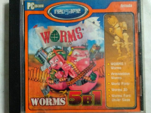 Игровой диск Worms 5в1 (Neogame), 120 грн. &mdash; 1/1