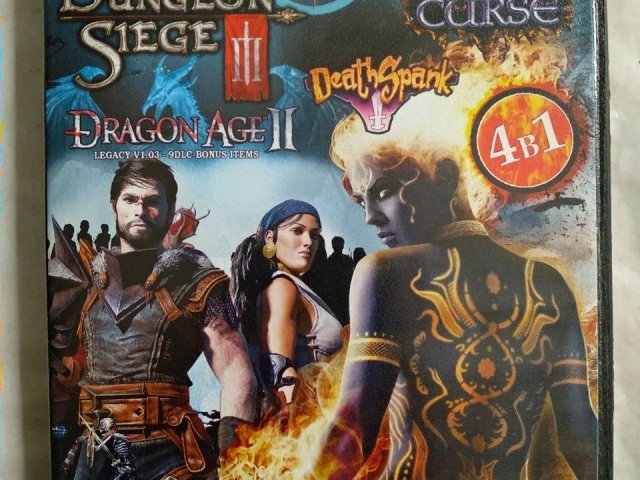Игровой диск Dungeon Siege, Dragon age (4в1), 100 грн. &mdash; 1/2