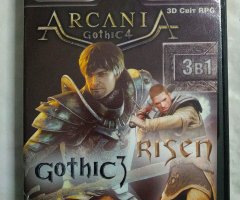 Игровой диск Готика. Arcania Gothic 4, Gothic 3, Risen