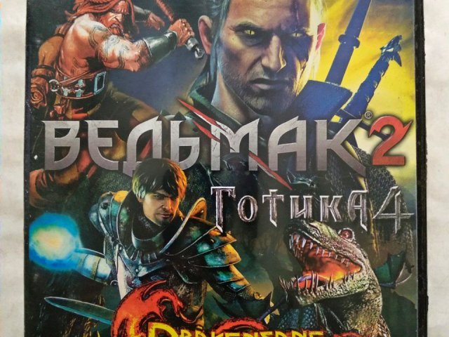 Игровой диск Ведьмак 2, Готика 4, Drakensang: The River of Time, 120 грн. &mdash; 1/2