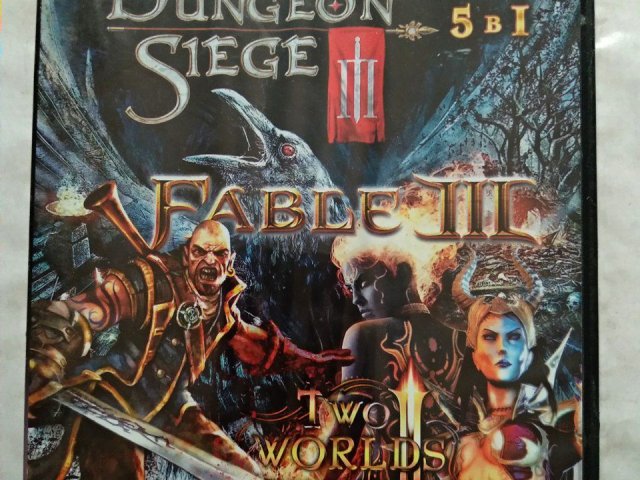 Игровой диск Dungeon Siege III, Fable III, Two Worlds II, Fate: The Cursed King, Torchlight, 120 грн. &mdash; 1/2