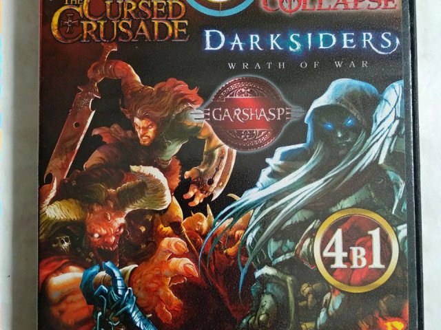 Игровой диск Cursed Crusade, Collapse, Darksiders: Wrath of War, Garshasp: Monster Slayer, 120 грн. &mdash; 1/2