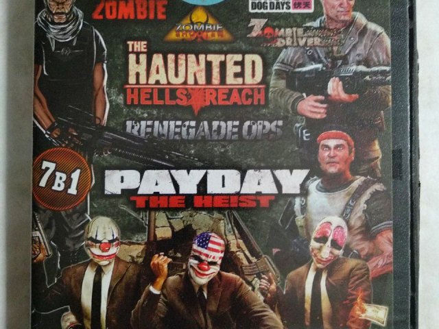 Игровой диск Day of the Zombie, Kane & Lynch 2: Dog Days, Haunted: Hells Reach, Zombie Driver, Renegade Ops, Payday: Heist, Garshasp: Monster Slayer, 120 грн. &mdash; 1/2