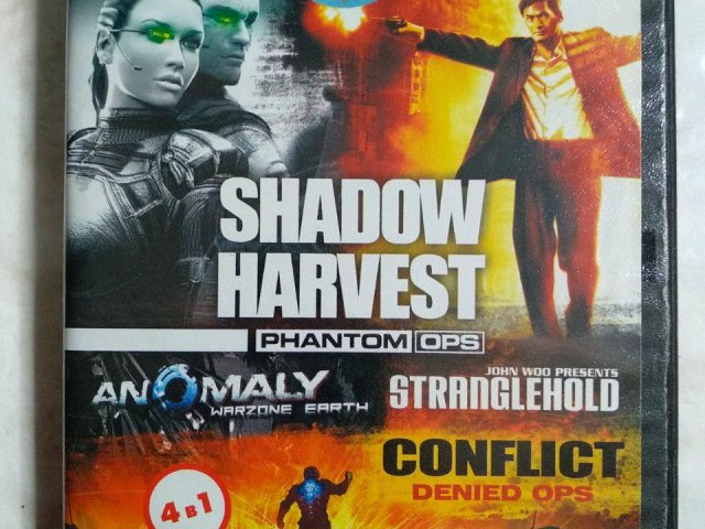 Игровой диск Shadow Harvest: Phantom Ops, Anomaly: Warzone Earth, Stranglehold, Conflict: Denied Ops, 100 грн. &mdash; 1/2