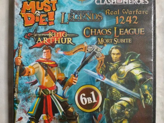 Игровой диск Orcs Must Die!, Might & Magic: Clash of Heroes, Legends of War: Patton, Real Warfare 1242, King Arthur, Chaos League: Mort Subite, 120 грн. &mdash; 1/2
