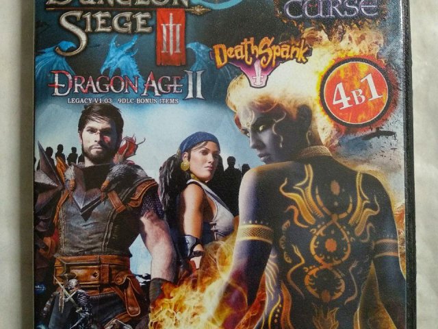 Игровой диск Dungeon Siege III, Dragon Age II, Divinity II: The Dragon Knight Saga, DeathSpank, 120 грн. &mdash; 1/2