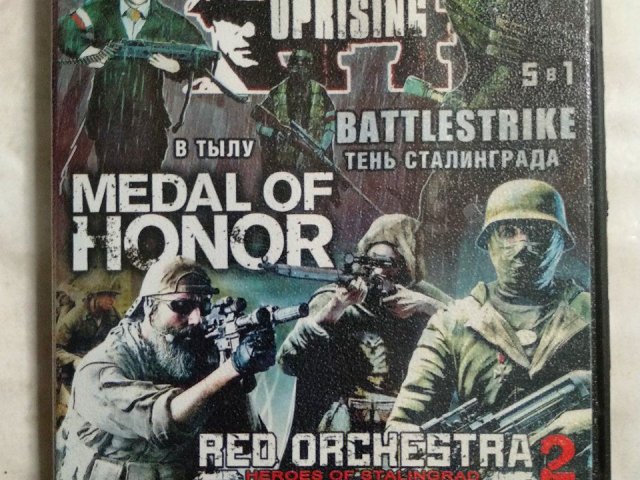 Игровой диск Medal of Honor, Red Orchestra 2: Heroes of Stalingrad, Operation Wolfsburg, Battlestrike: Тень Сталинграда, 120 грн. &mdash; 1/2