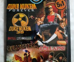 Игровой диск Duke Nukem Forever, Duke Nukem 3D, Duke Nukem: Battle for Los Angeles, Bulletstorm, Collapse: The Rage