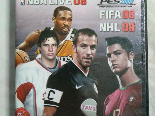 Игровой диск NBA Live 08, Pro Evolution Soccer 2008 (PES 2008), FIFA 08 и NHL 08, 100 грн. &mdash; 1/2