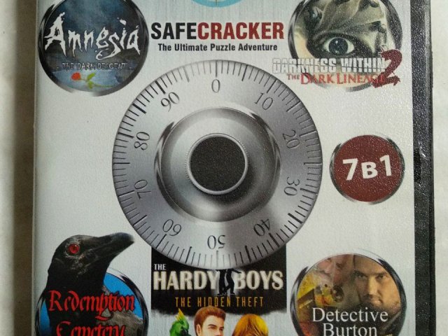 Игровой диск Amnesia, Safecracker, Darkness Within 2, Redemption Cemetery: Curse of the Raven, The Hardy Boys: The Hidden Theft, Detective Burton: Watcher, а также Casebook: Episode 1 - Kidnapped, 120 грн. &mdash; 1/2