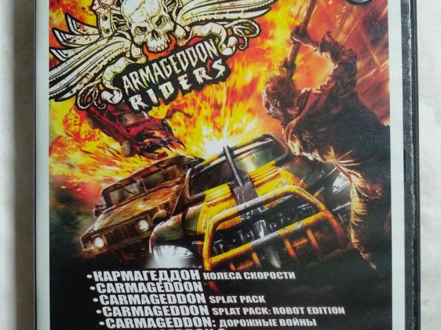 Игровой диск Carmageddon, Splat Pack, Robot Edition, Дорожные войны, 2: Carpocalypse Now, Sledgehammer, Scrapland, 150 грн. &mdash; 1/2
