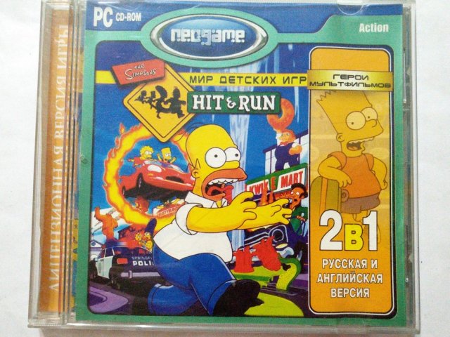 Игровой диск The Simpsons: Hit & Run (Neogame), 120 грн. &mdash; 1/1
