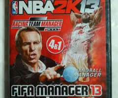 Игровой диск NBA 2K13, Racing Team Manager, Handball Manager, FIFA Manager 13