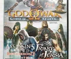 Игровой диск God of War: Ghost of Sparta, Assassin's Creed: Brotherhood, Prince of Persia 7 в 1