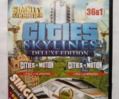 Игровой диск Cities, SimCity, Cities: Skylines, Cities in Motion