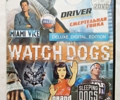 Игровой диск Watch Dogs, Driver: San Francisco, Sleeping Dogs, Grand Theft Auto