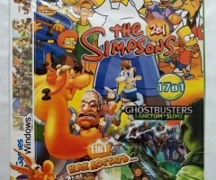 Игровой диск Сборник игр (17в1): The Simpsons, Ghostbusters: Sanctum of Slime, Как достать соседа (11 в 1), Asterix & Obelix (3 в 1)
