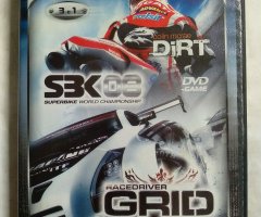 Игровой диск Битва гонщиков, 3 в 1, Colin McRae DiRT, SBK 08 Superbike World Championship, Race Driver GRID